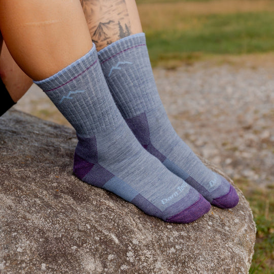 Darn Tough Women's Merino Wool Hiker Micro Crew Midweight with Cushion