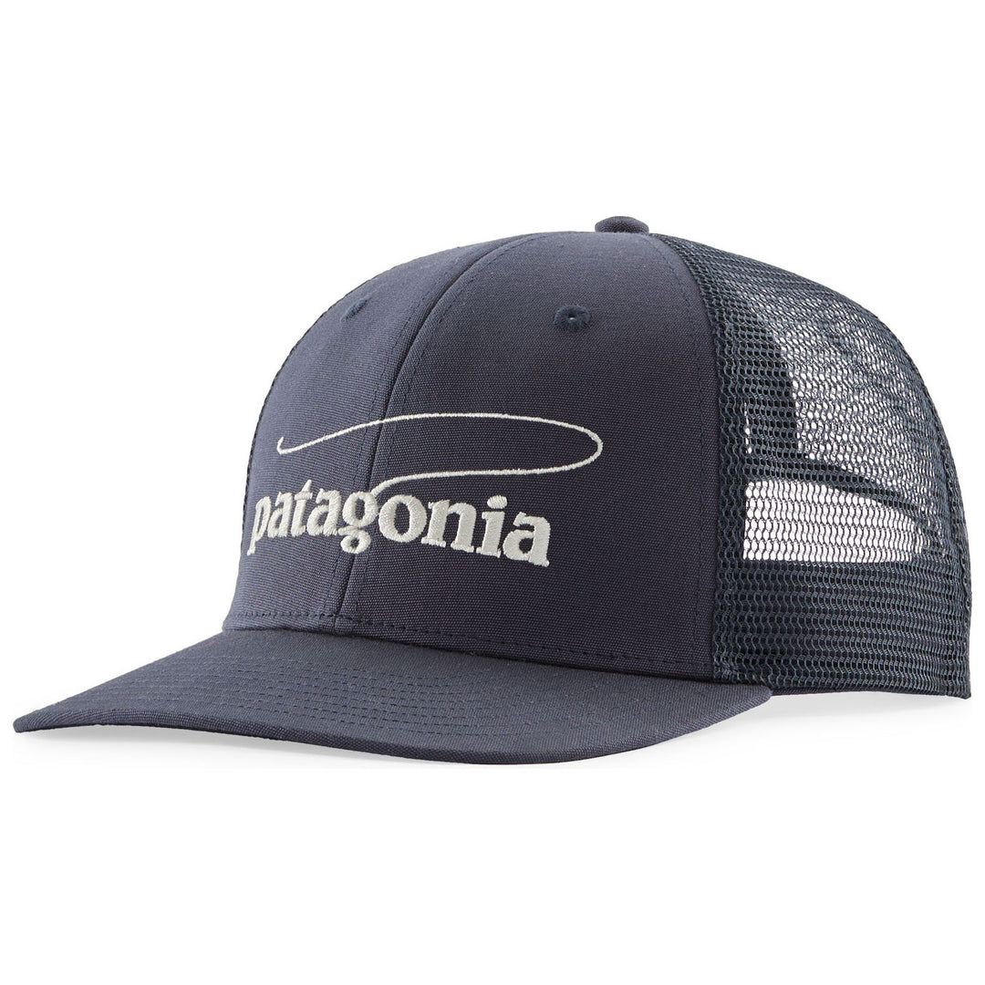 Patagonia Take a Stand Trucker Hat Casting Logo: Smolder Blue