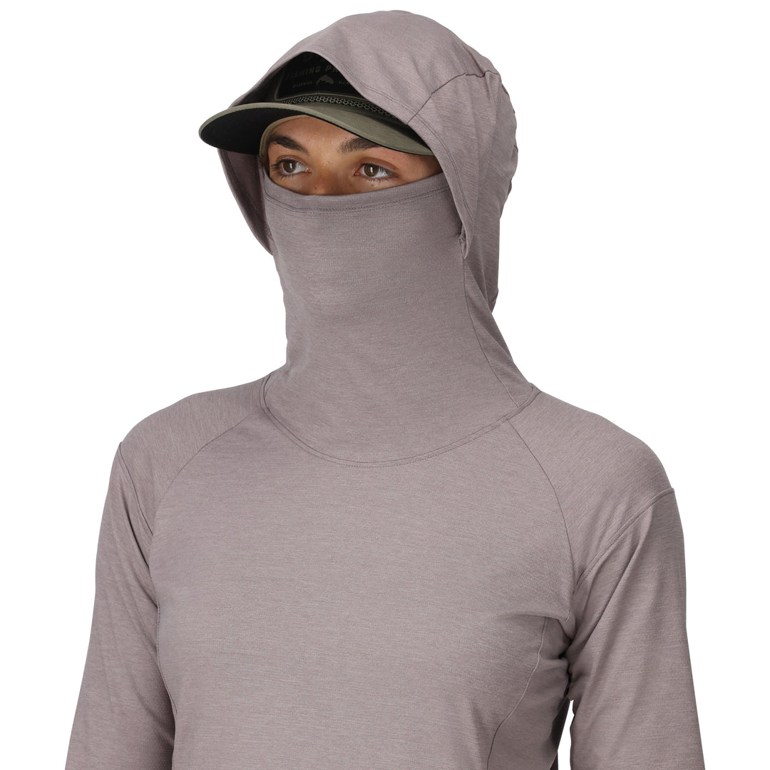 Simms Women's SolarFlex Cooling Hoody Heron Image 04