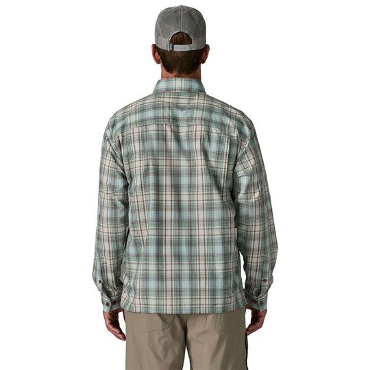 Patagonia Men's Long-Sleeved Island Hopper Shirt Longshore: Dyno White