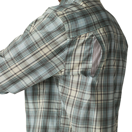 Patagonia Men's Long-Sleeved Island Hopper Shirt Longshore: Dyno White