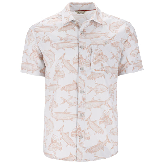 Simms Men's Challenger SS Shirt Saltwater Cloud Image 01