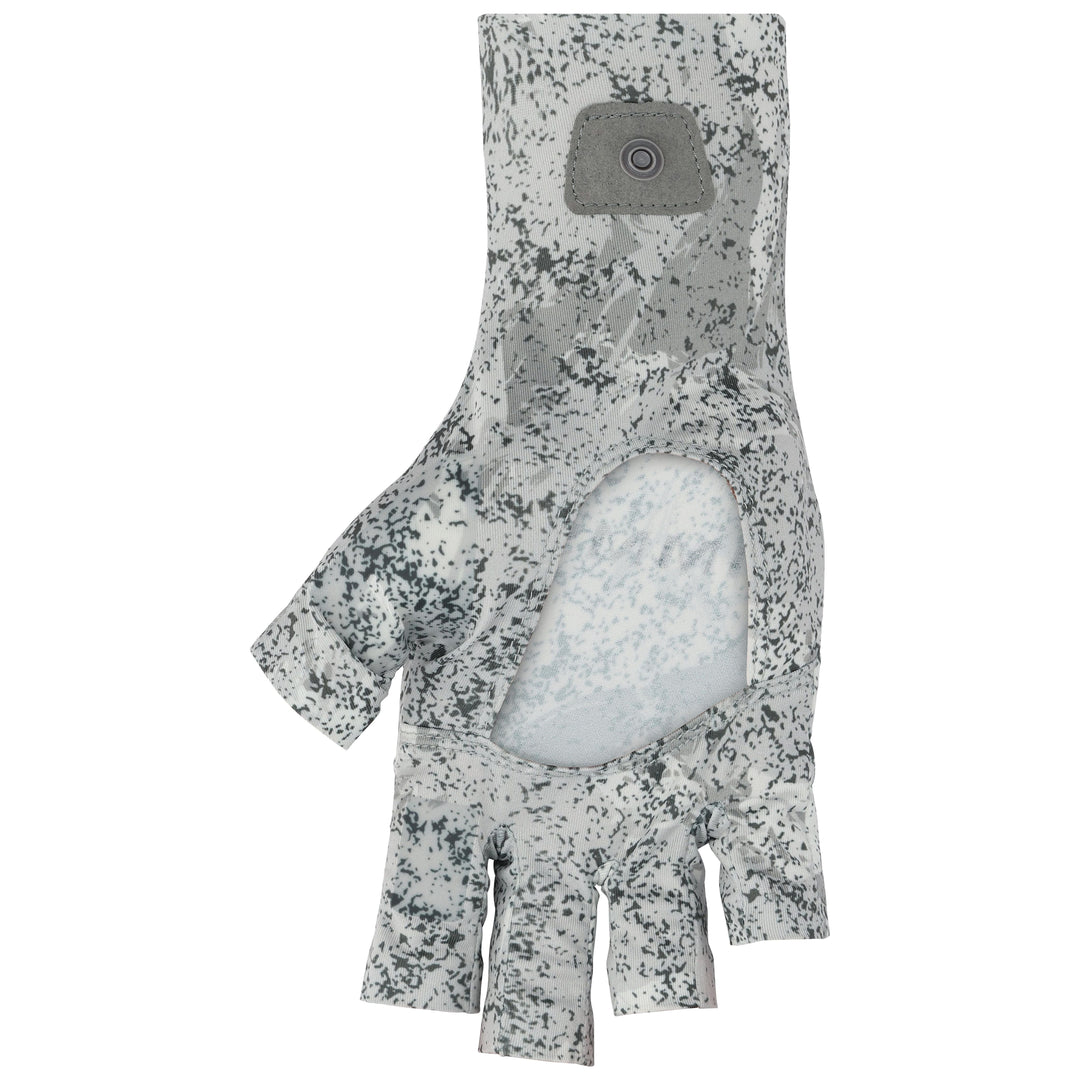 Simms SolarFlex Half-Finger SunGlove Back Eddy White Image 02