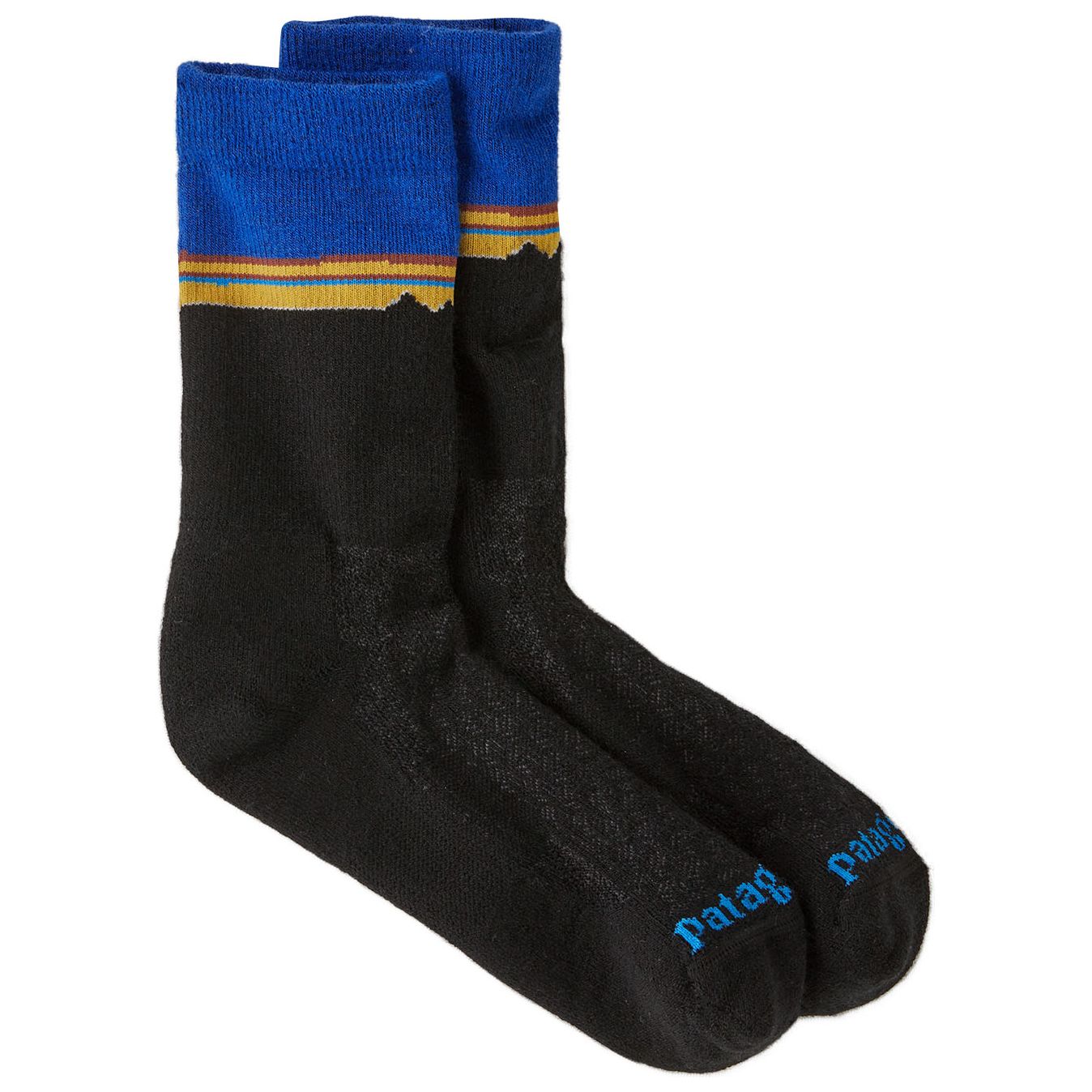 Patagonia Merino Wool Blend Crew Socks Classic Fitz Roy: Viking Blue