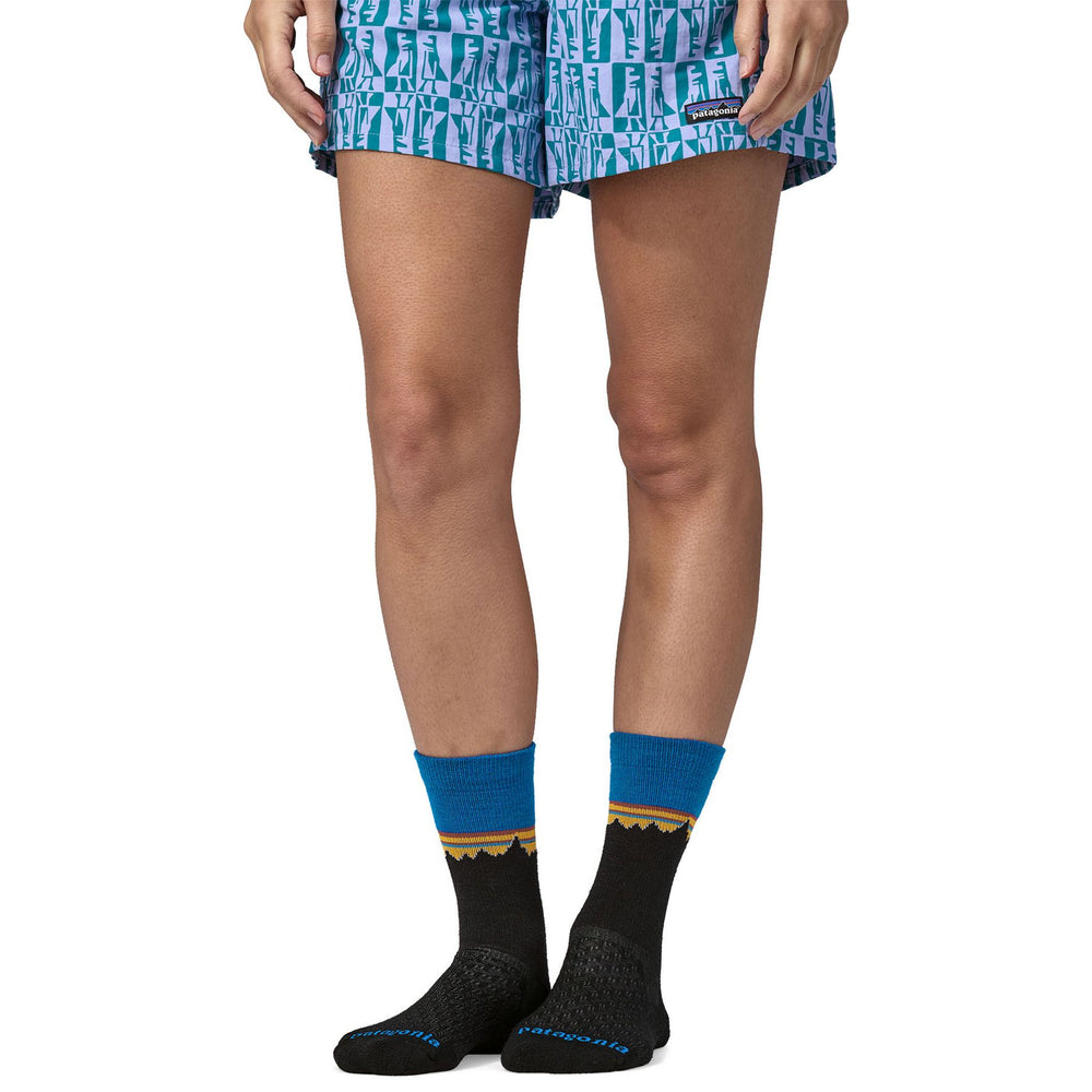 Patagonia Merino Wool Blend Crew Socks Classic Fitz Roy: Viking Blue