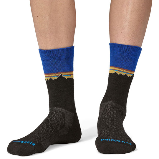 Patagonia Merino Wool Blend Crew Socks Classic Fitz Roy: Viking Blue