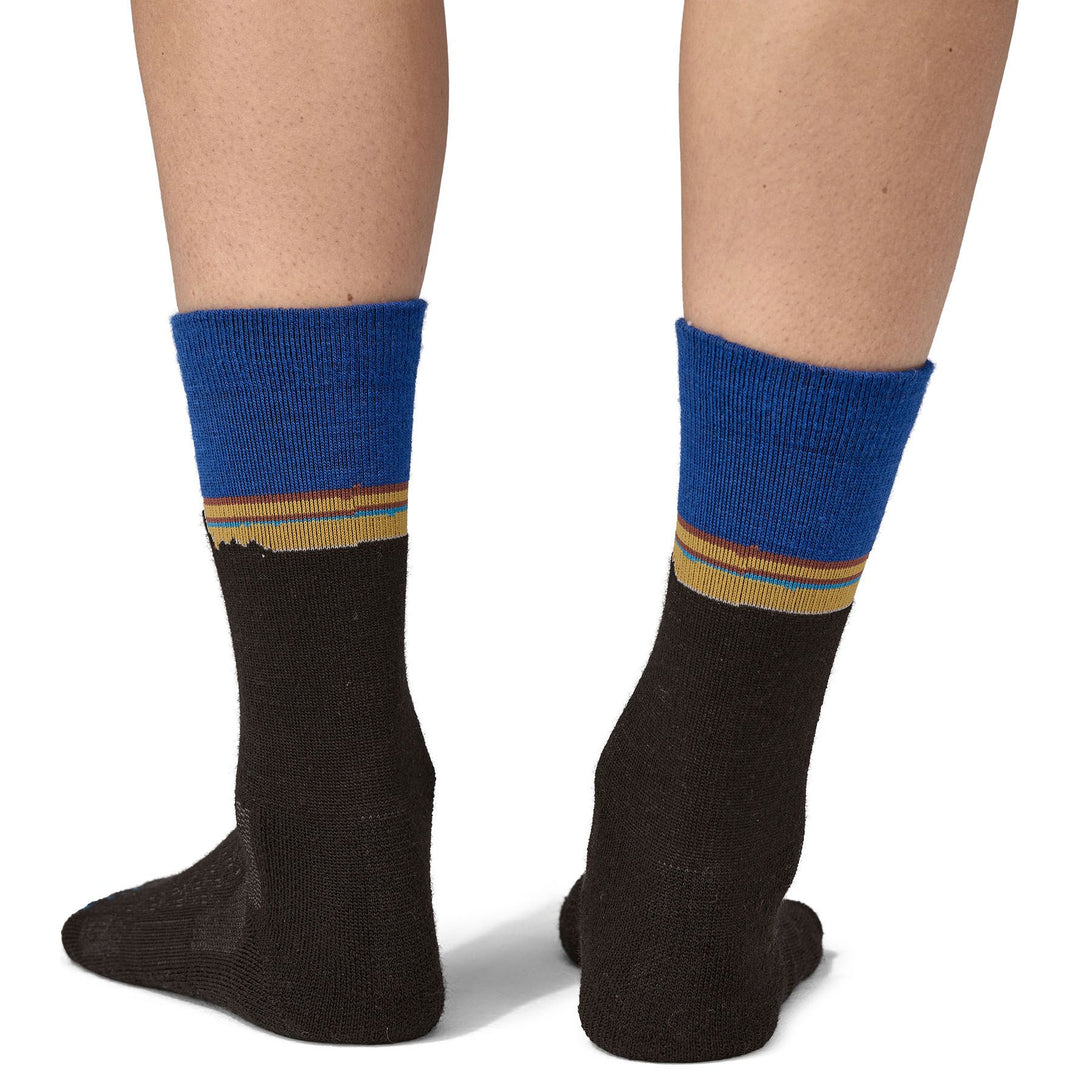 Patagonia Merino Wool Blend Crew Socks Classic Fitz Roy: Viking Blue