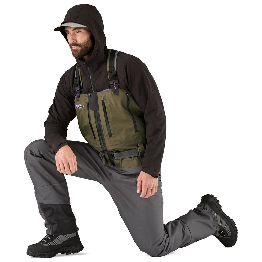 Patagonia Men's Swiftcurrent Expedition Zip Front Waders Basin Green Image 07