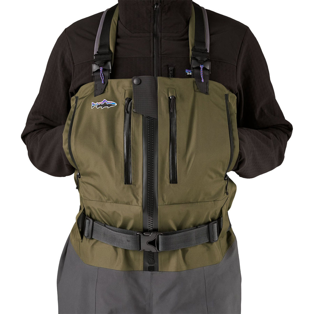Patagonia Men's Swiftcurrent Expedition Zip Front Waders Basin Green Image 12