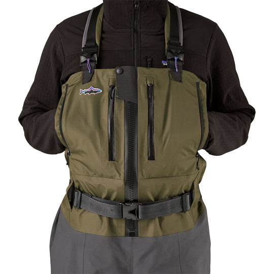 Patagonia Men's Swiftcurrent Expedition Zip Front Waders Basin Green Image 12