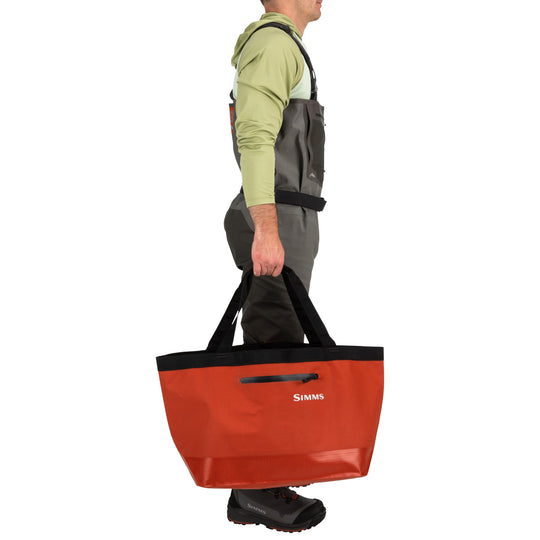 Simms Dry Creek Simple Tote 50L Simms Orange Image 03
