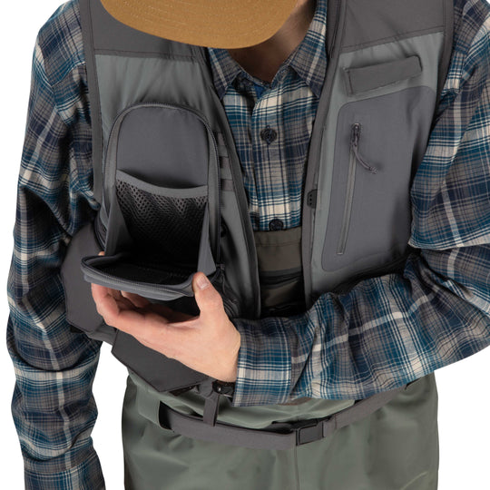 Simms Freestone Vest Pewter Image 09