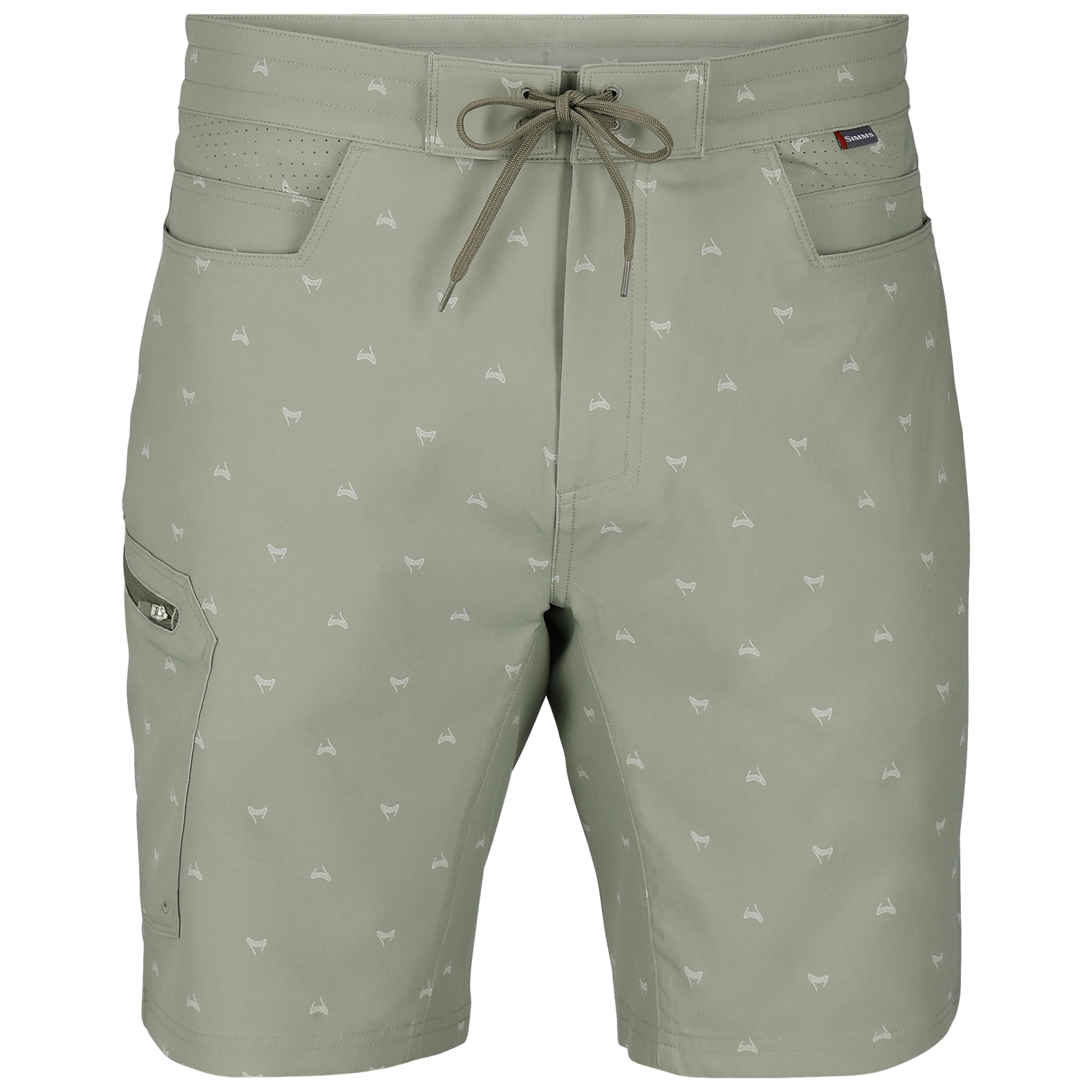 Simms Men's Seamount Board Shorts Fishtail Pale Pine Image 01