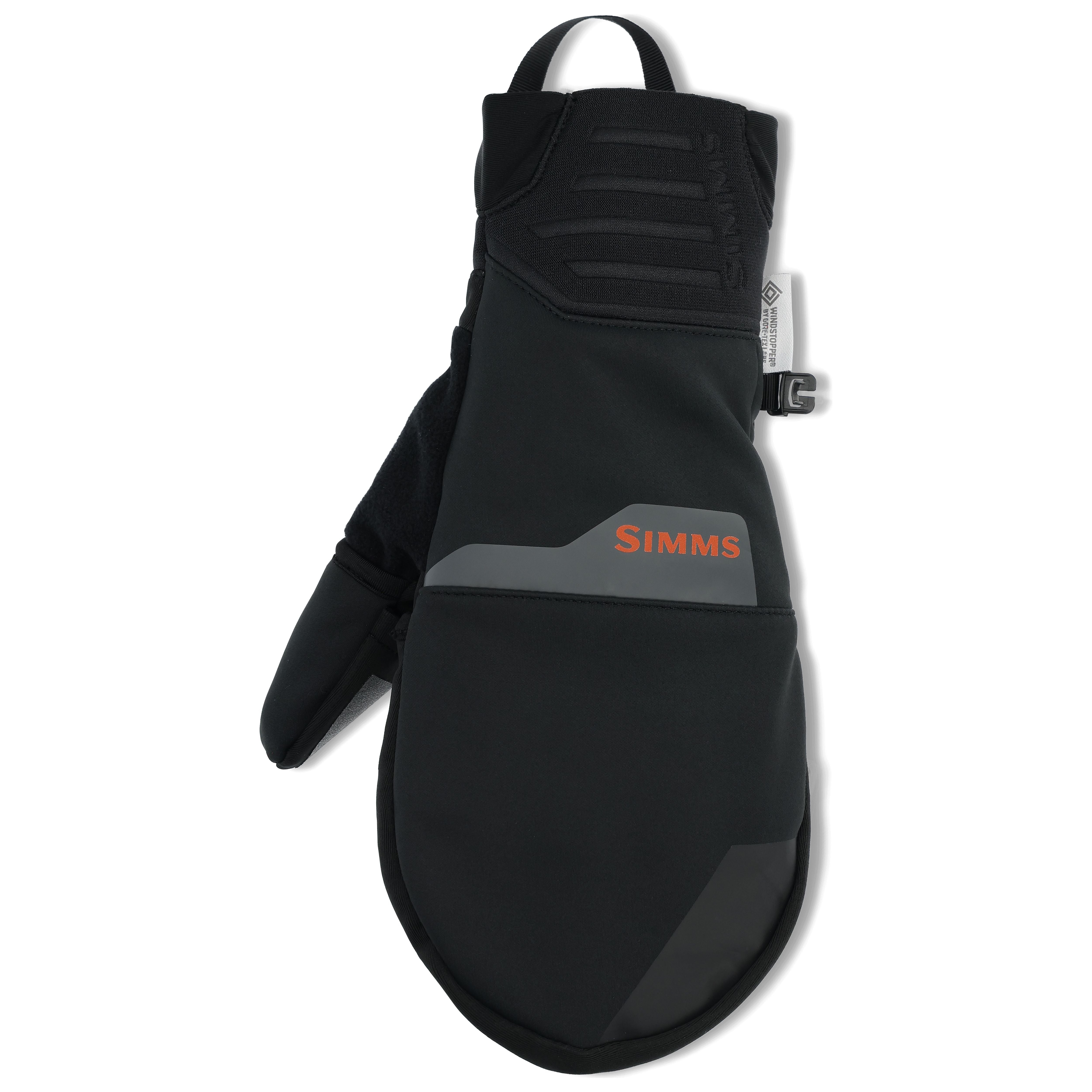 Simms WINDSTOPPER Foldover Mitt Black Image 01