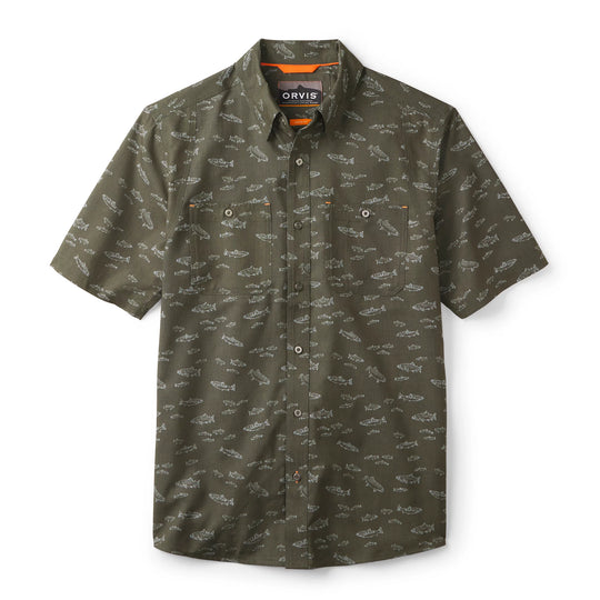 Orvis Men's Tech Chambray Short Sleeve Work Shirt