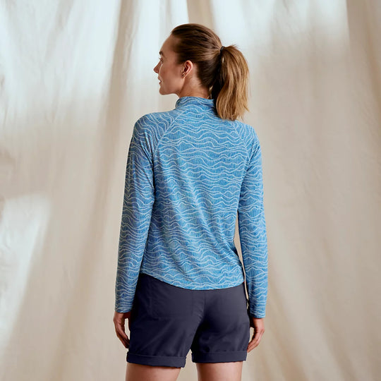 Orvis Womens Dricast Printed 1/4 Zip Shirt