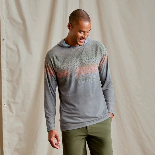 Orvis Mens Dricast Printed Hoodie