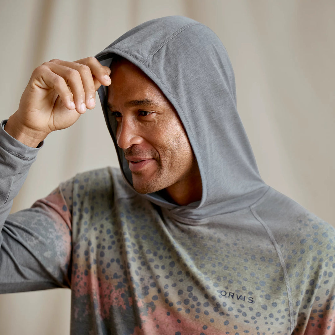 Orvis Mens Dricast Printed Hoodie