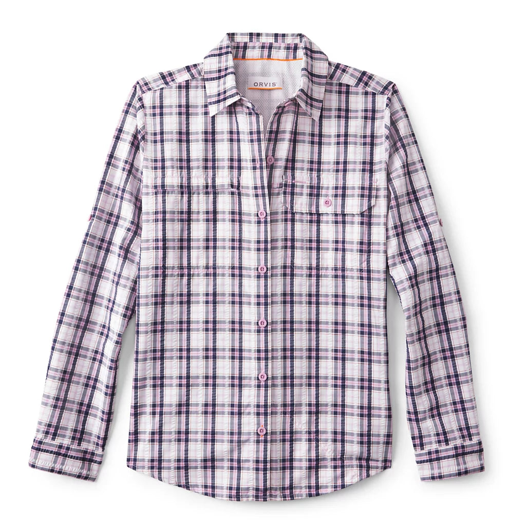 Orvis Womens Open Air Caster Plaid Long Sleeve Shirt