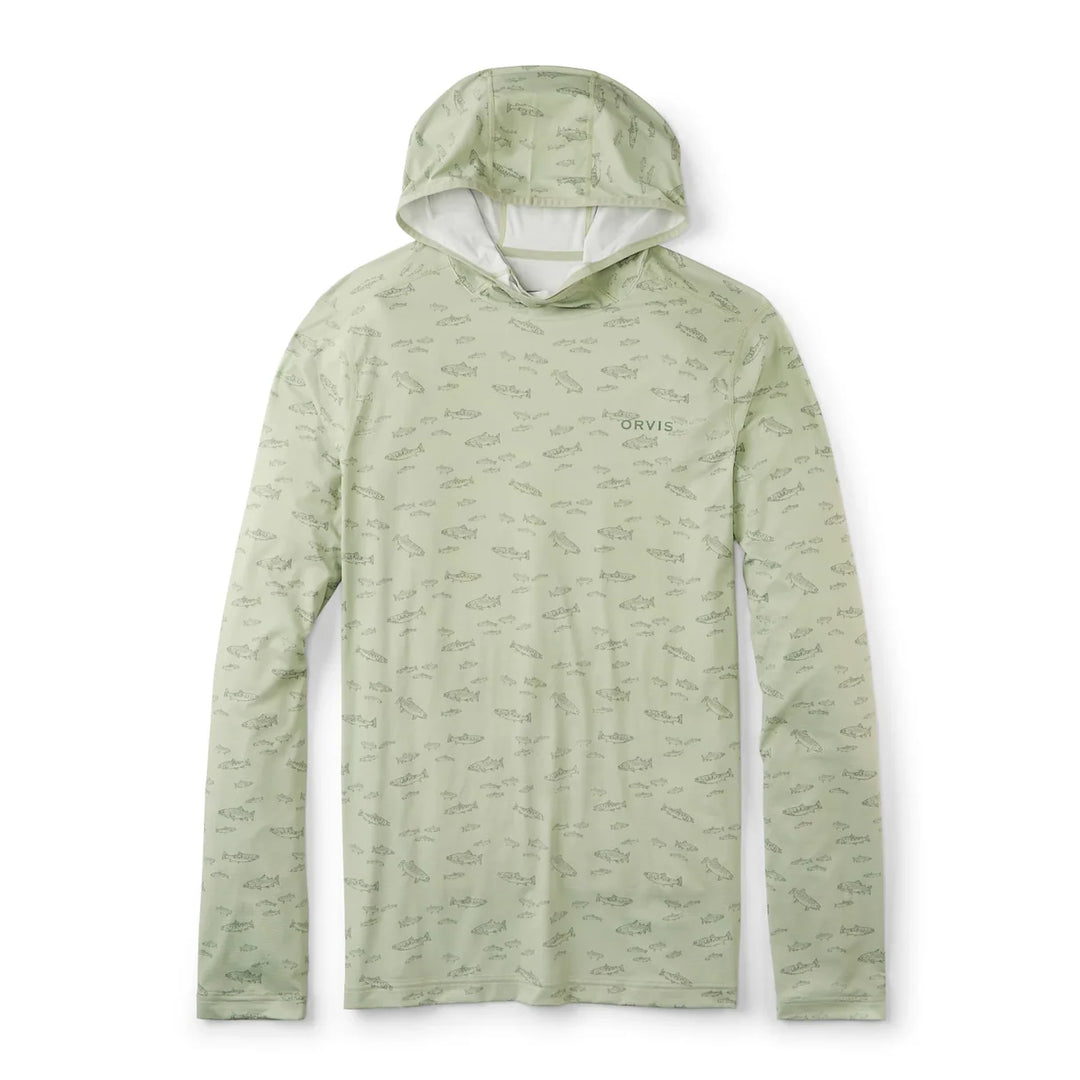 Orvis Mens Sun Defense Printed Hoodie