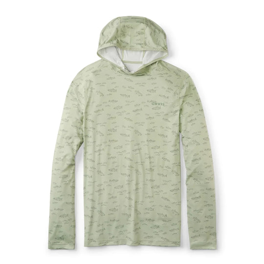 Orvis Mens Sun Defense Printed Hoodie