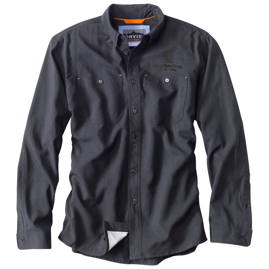 CWC Orvis Men's Tech Chambray LS Work Shirt Black / Black Image 01