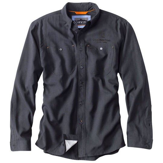 CWC Orvis Men's Tech Chambray LS Work Shirt Black / Black Image 01