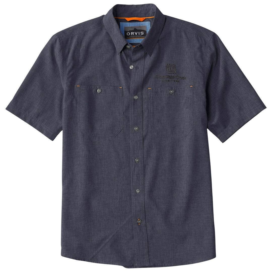 CWC Orvis Men's Tech Chambray SS Work Shirt Black / Black Image 01