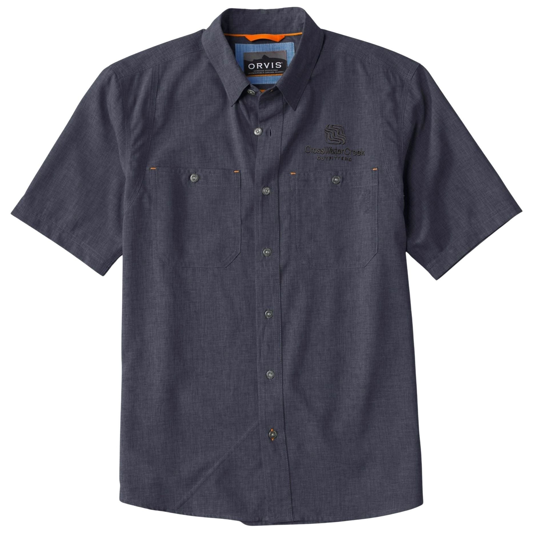 CWC Orvis Men's Tech Chambray SS Work Shirt Black / Black Image 01