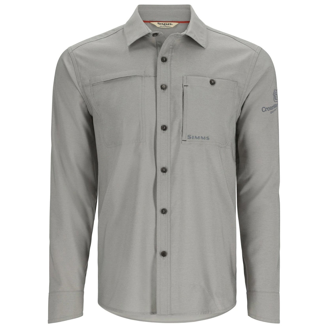 CWC Simms Men's Challenger LS Shirt Cinder / Dark Gray Image 01