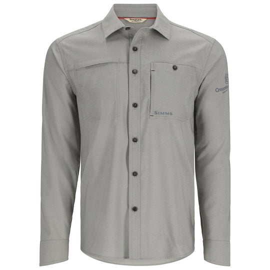 CWC Simms Men's Challenger LS Shirt Cinder / Dark Gray Image 01