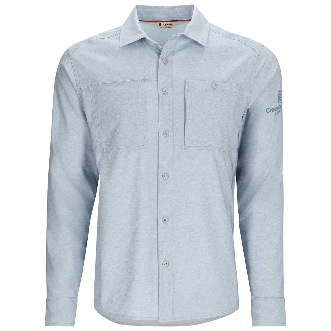 CWC Simms Men's Challenger LS Shirt Steel Blue / Medium Blue Image 01