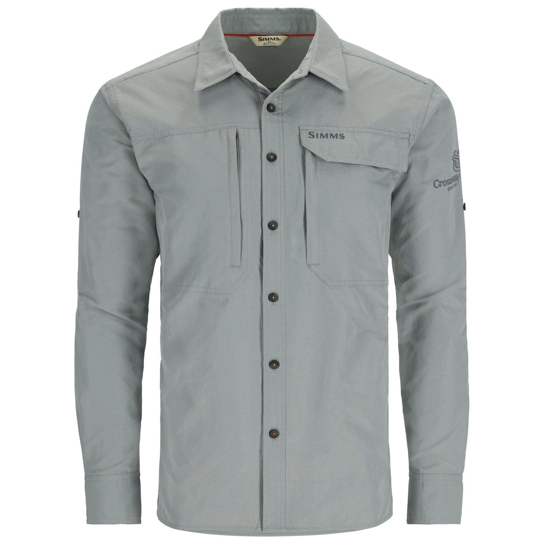 CWC Simms Men's Guide LS Shirt Cinder / Dark Gray Image 01