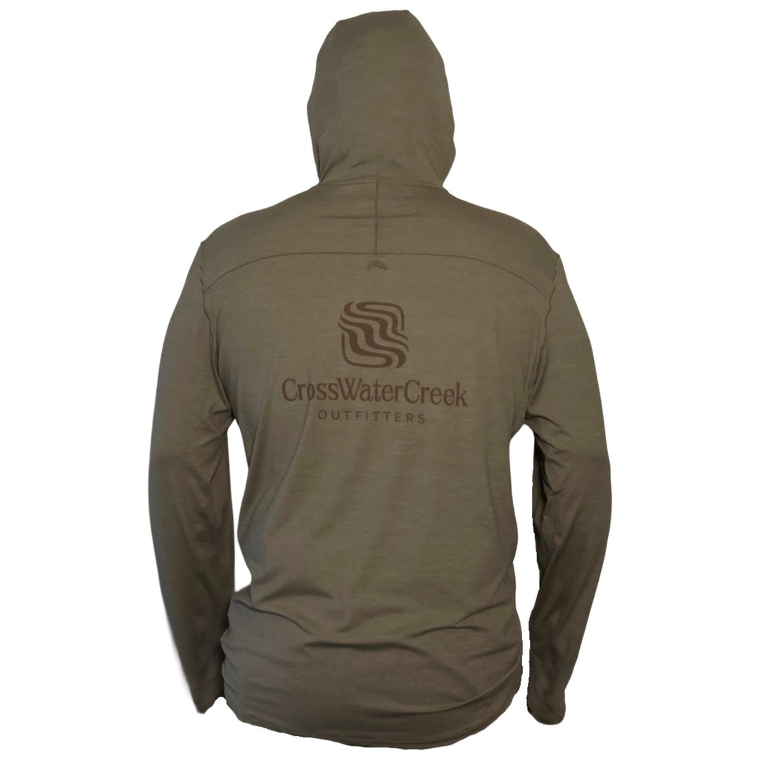 CWC Simms Men's SolarFlex Cooling Hoody Stone / Light Brown Image 01