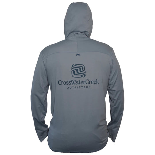 CWC Simms Men's SolarFlex Hoody Steel Blue Heather / Medium Blue Image 01