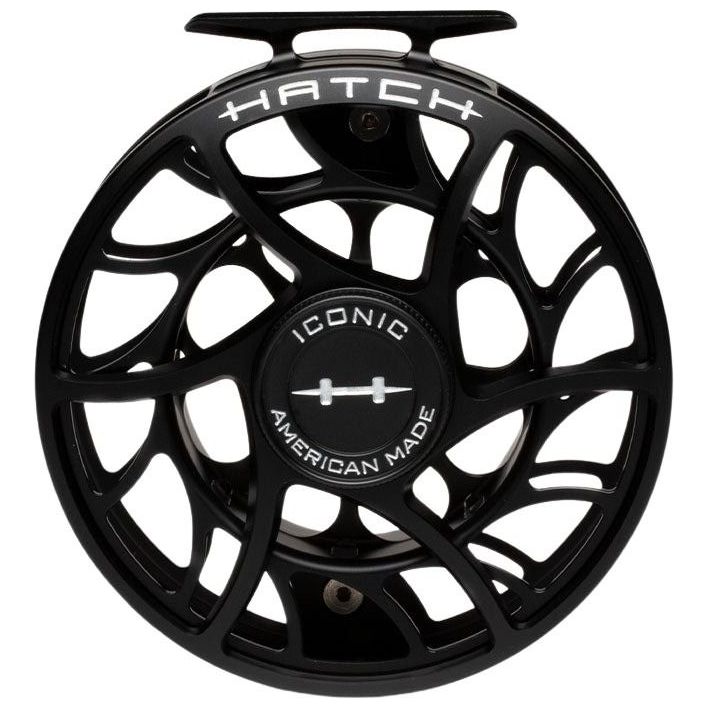 Hatch Iconic Fly Reel 11 Plus Large Large Arbor Black / Silver Image 03