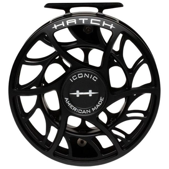 Hatch Iconic Fly Reel 11 Plus Large Large Arbor Black / Silver Image 03