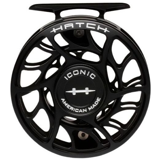 Hatch Iconic Fly Reel 4 Plus Large Large Arbor Black / Silver Image 03