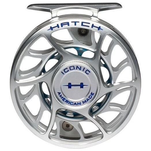 Hatch Iconic Fly Reel 4 Plus Large Large Arbor Clear / Blue Image 03