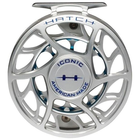 Hatch Iconic Fly Reel 7 Plus Large Large Arbor Clear / Blue Image 03